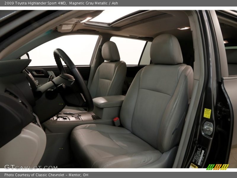 Magnetic Gray Metallic / Ash 2009 Toyota Highlander Sport 4WD