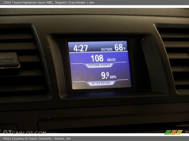 Magnetic Gray Metallic / Ash 2009 Toyota Highlander Sport 4WD