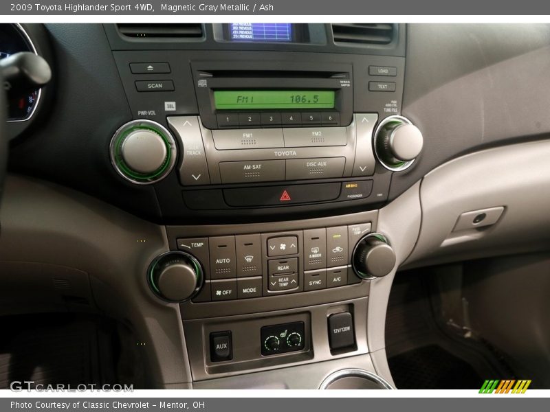Magnetic Gray Metallic / Ash 2009 Toyota Highlander Sport 4WD