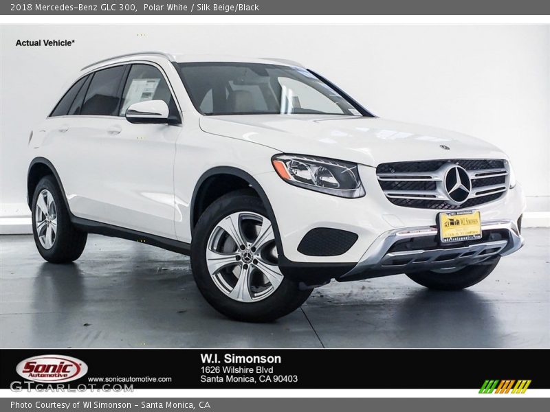 Polar White / Silk Beige/Black 2018 Mercedes-Benz GLC 300