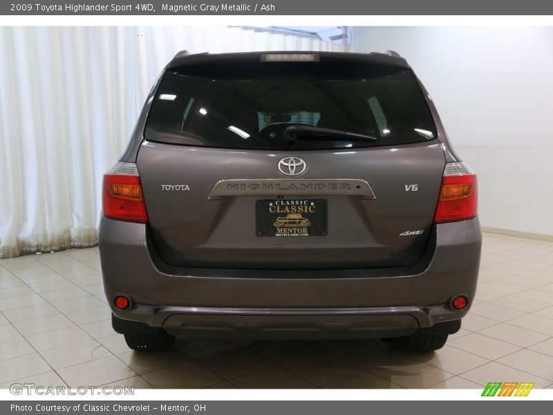 Magnetic Gray Metallic / Ash 2009 Toyota Highlander Sport 4WD