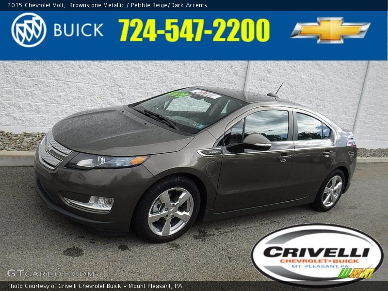 Brownstone Metallic / Pebble Beige/Dark Accents 2015 Chevrolet Volt