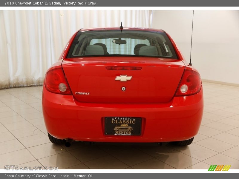 Victory Red / Gray 2010 Chevrolet Cobalt LS Sedan