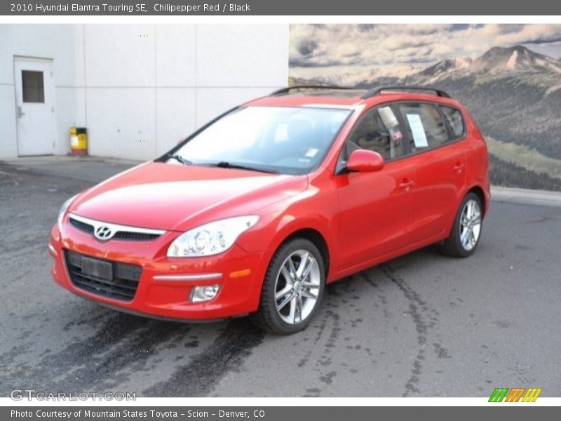 Chilipepper Red / Black 2010 Hyundai Elantra Touring SE