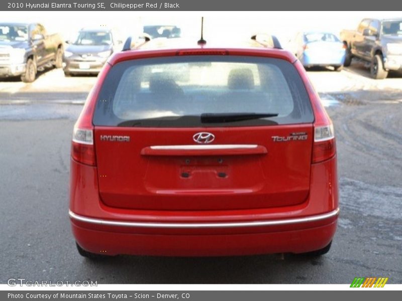 Chilipepper Red / Black 2010 Hyundai Elantra Touring SE