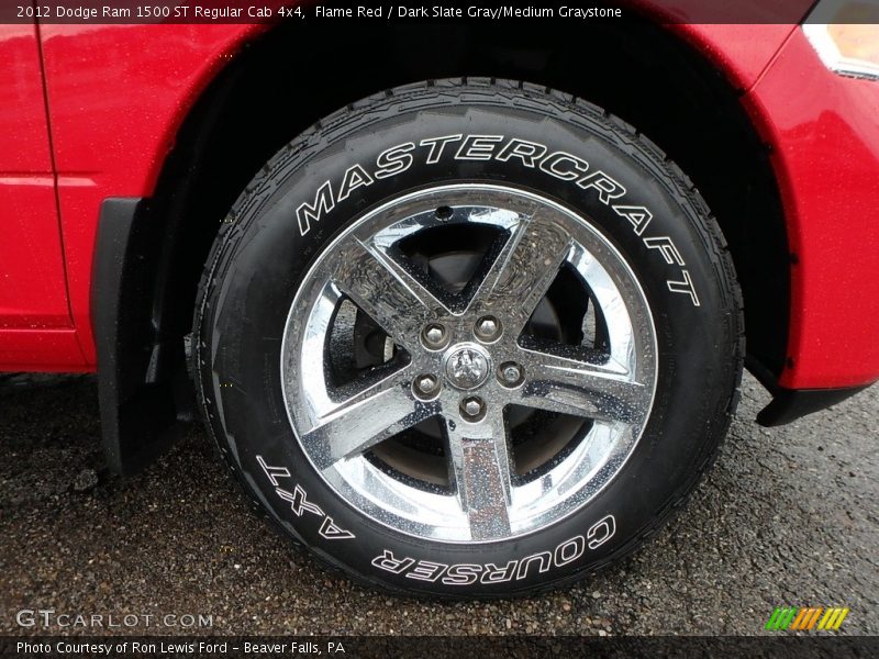 Flame Red / Dark Slate Gray/Medium Graystone 2012 Dodge Ram 1500 ST Regular Cab 4x4