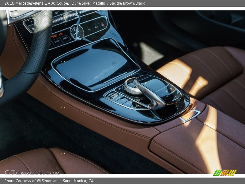 Dune Silver Metallic / Saddle Brown/Black 2018 Mercedes-Benz E 400 Coupe
