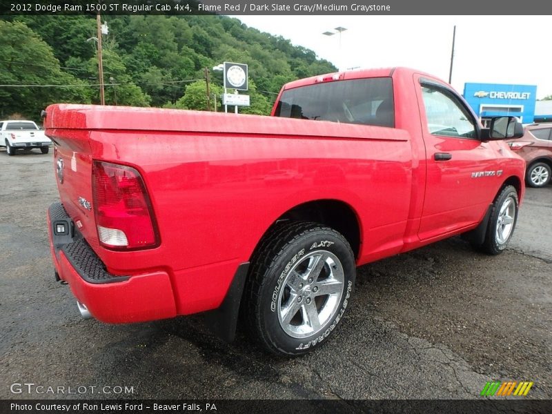 Flame Red / Dark Slate Gray/Medium Graystone 2012 Dodge Ram 1500 ST Regular Cab 4x4