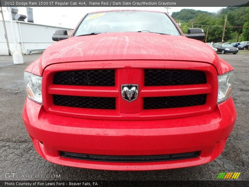 Flame Red / Dark Slate Gray/Medium Graystone 2012 Dodge Ram 1500 ST Regular Cab 4x4