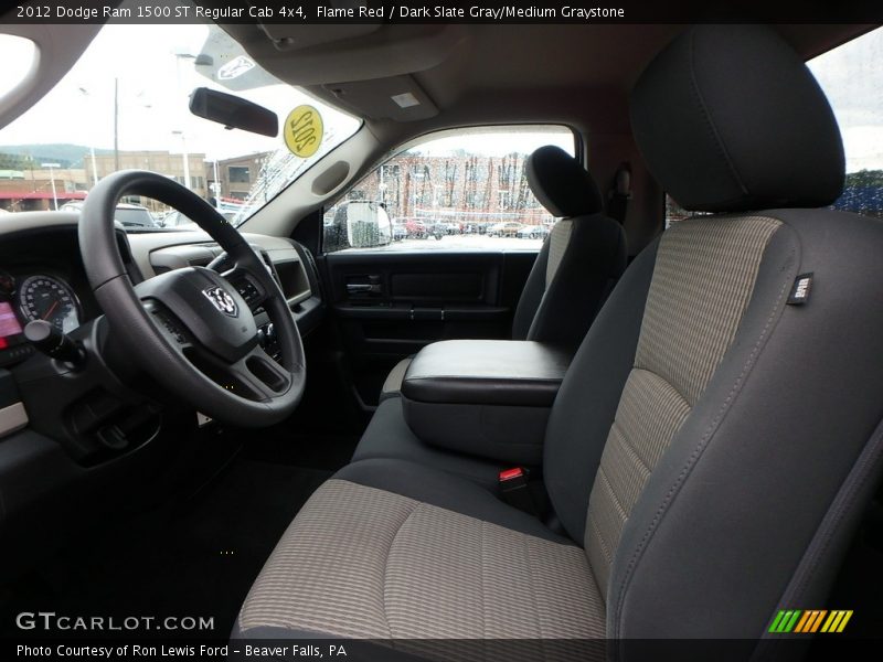 Flame Red / Dark Slate Gray/Medium Graystone 2012 Dodge Ram 1500 ST Regular Cab 4x4