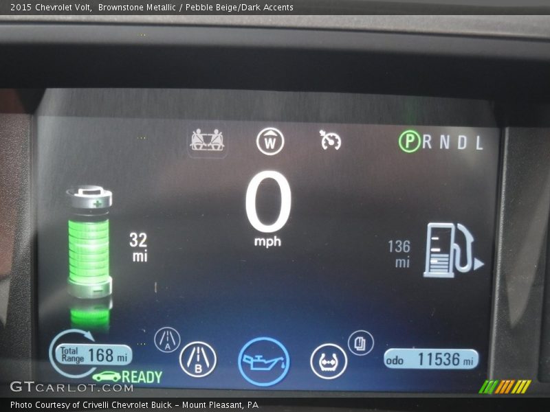Brownstone Metallic / Pebble Beige/Dark Accents 2015 Chevrolet Volt