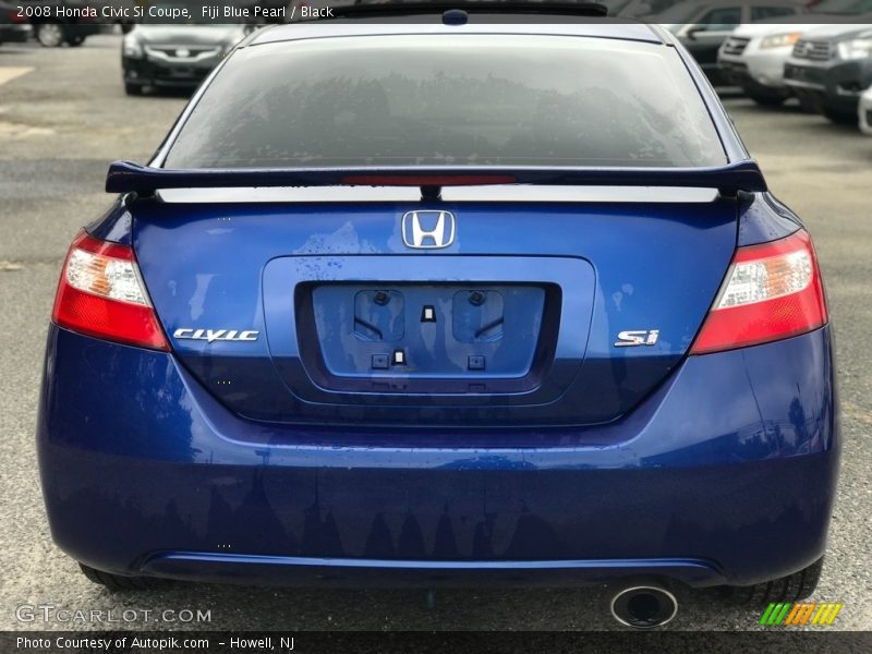 Fiji Blue Pearl / Black 2008 Honda Civic Si Coupe