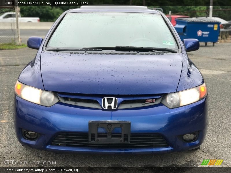 Fiji Blue Pearl / Black 2008 Honda Civic Si Coupe