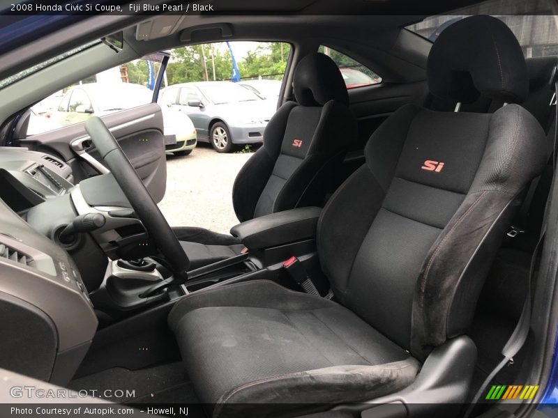 Fiji Blue Pearl / Black 2008 Honda Civic Si Coupe