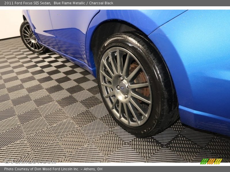 Blue Flame Metallic / Charcoal Black 2011 Ford Focus SES Sedan