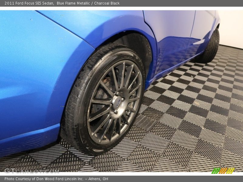 Blue Flame Metallic / Charcoal Black 2011 Ford Focus SES Sedan