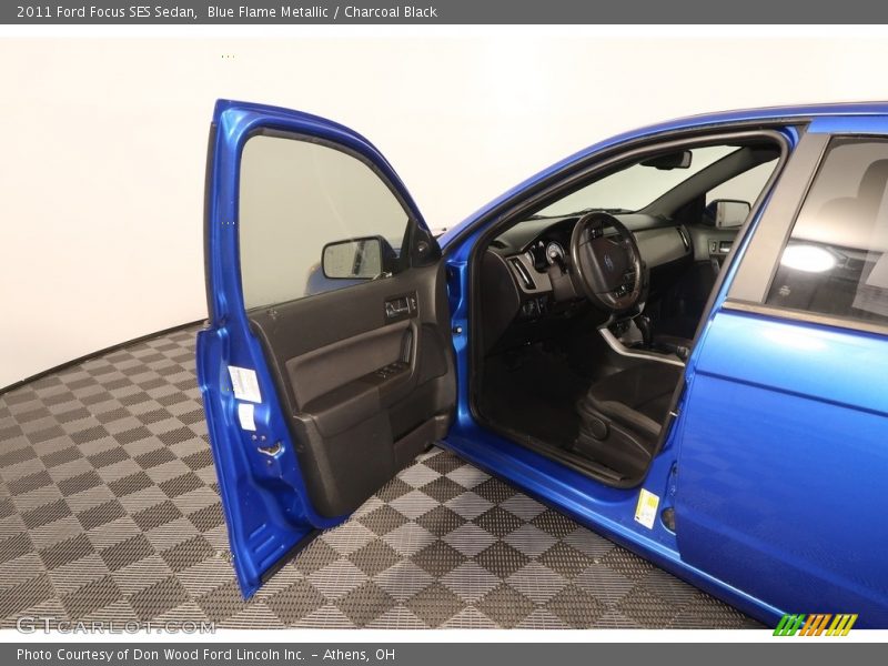Blue Flame Metallic / Charcoal Black 2011 Ford Focus SES Sedan