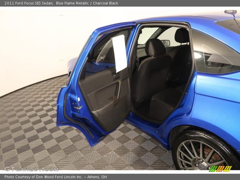 Blue Flame Metallic / Charcoal Black 2011 Ford Focus SES Sedan