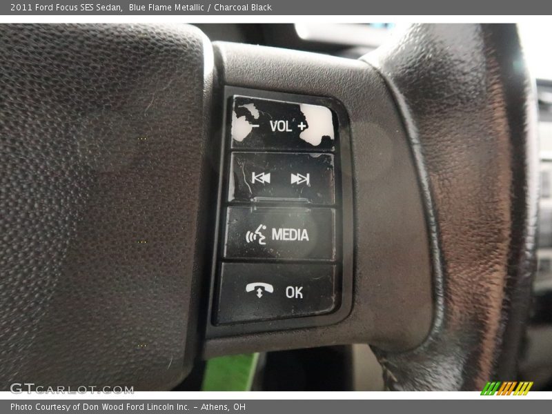 Blue Flame Metallic / Charcoal Black 2011 Ford Focus SES Sedan
