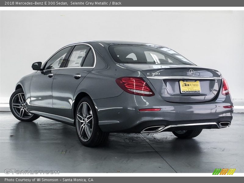 Selenite Grey Metallic / Black 2018 Mercedes-Benz E 300 Sedan