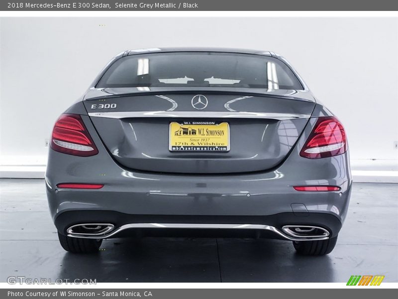 Selenite Grey Metallic / Black 2018 Mercedes-Benz E 300 Sedan