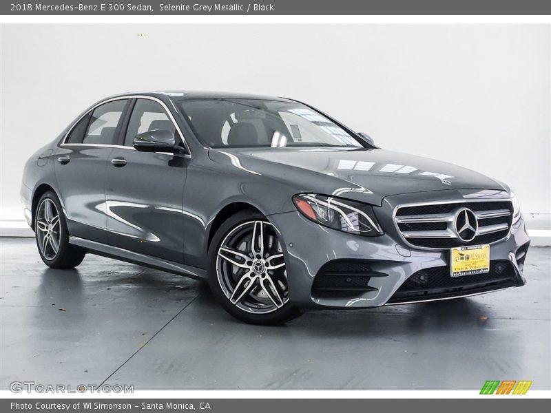 Selenite Grey Metallic / Black 2018 Mercedes-Benz E 300 Sedan