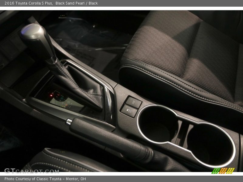 Black Sand Pearl / Black 2016 Toyota Corolla S Plus