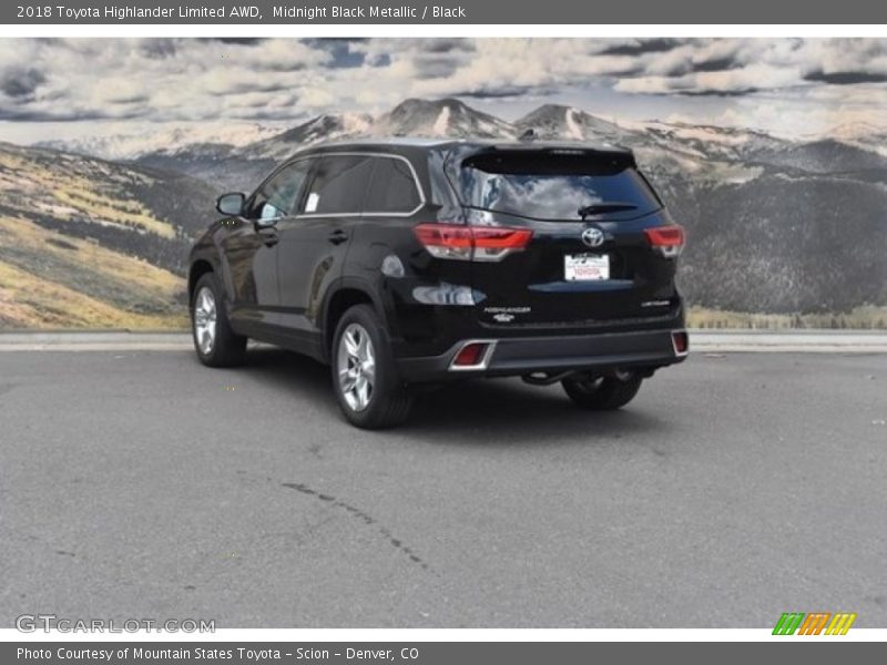 Midnight Black Metallic / Black 2018 Toyota Highlander Limited AWD