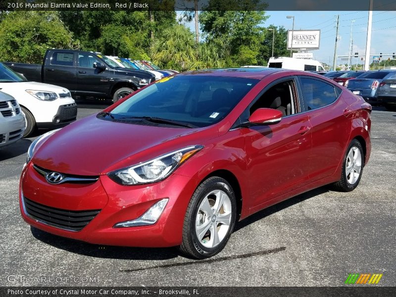Red / Black 2016 Hyundai Elantra Value Edition