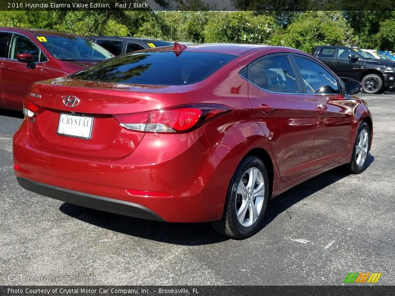 Red / Black 2016 Hyundai Elantra Value Edition