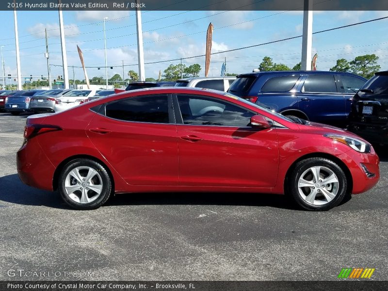 Red / Black 2016 Hyundai Elantra Value Edition
