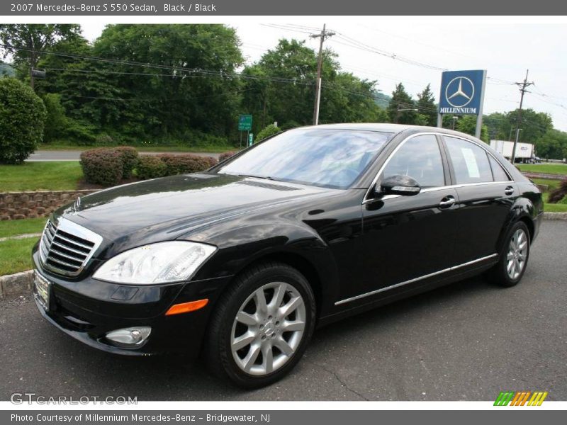 Black / Black 2007 Mercedes-Benz S 550 Sedan