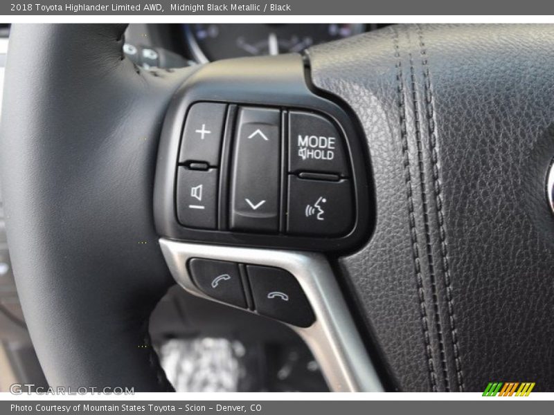 Midnight Black Metallic / Black 2018 Toyota Highlander Limited AWD
