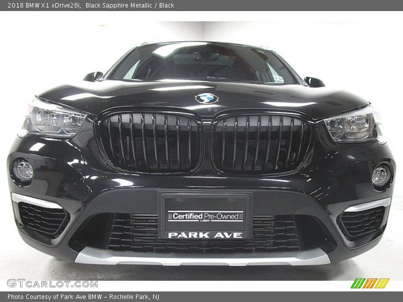 Black Sapphire Metallic / Black 2018 BMW X1 xDrive28i