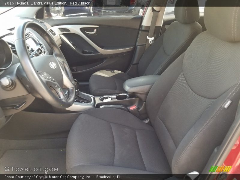 Red / Black 2016 Hyundai Elantra Value Edition