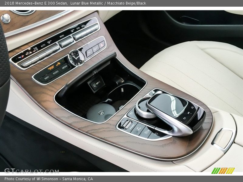 Lunar Blue Metallic / Macchiato Beige/Black 2018 Mercedes-Benz E 300 Sedan