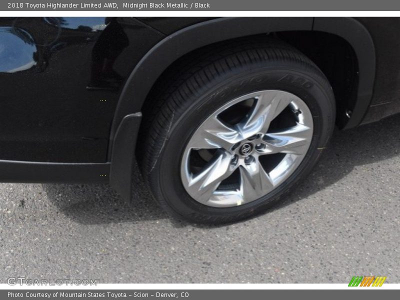 Midnight Black Metallic / Black 2018 Toyota Highlander Limited AWD