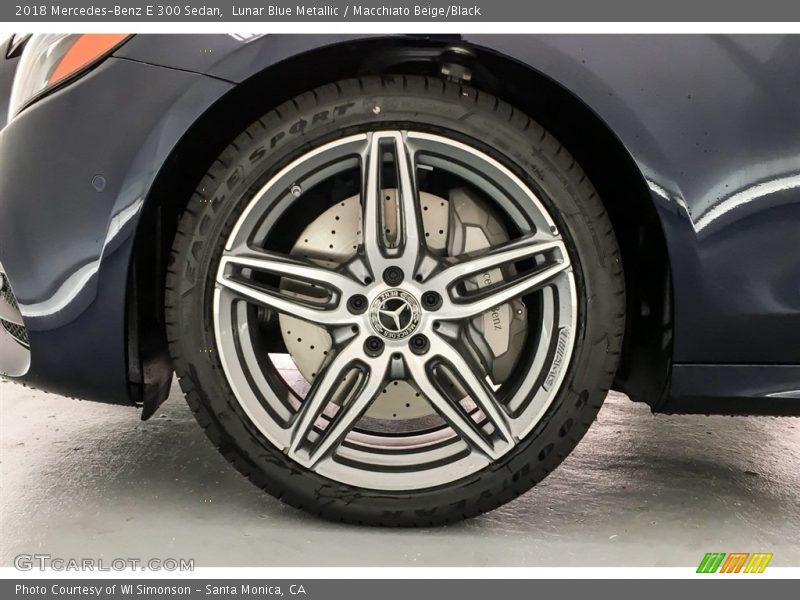 Lunar Blue Metallic / Macchiato Beige/Black 2018 Mercedes-Benz E 300 Sedan