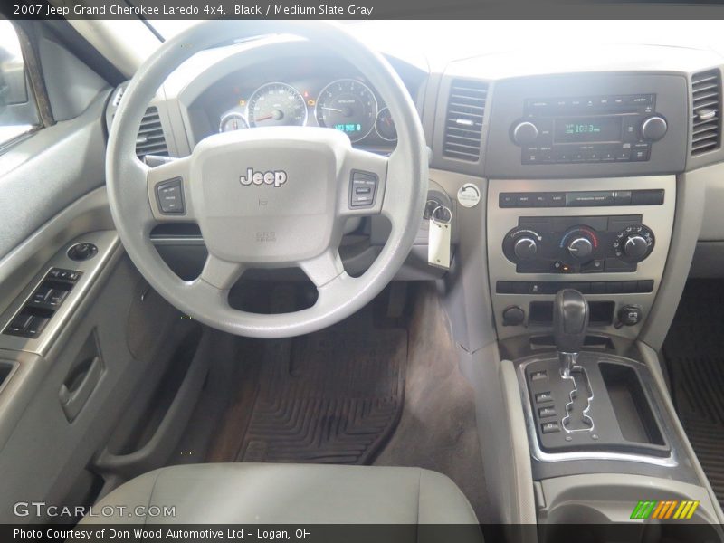 Black / Medium Slate Gray 2007 Jeep Grand Cherokee Laredo 4x4