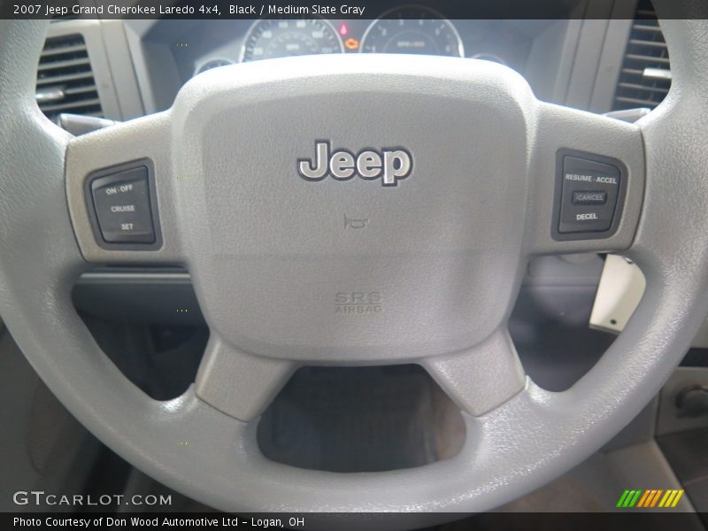 Black / Medium Slate Gray 2007 Jeep Grand Cherokee Laredo 4x4