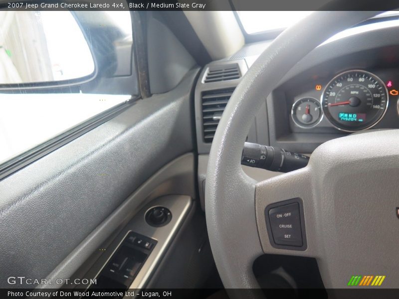 Black / Medium Slate Gray 2007 Jeep Grand Cherokee Laredo 4x4