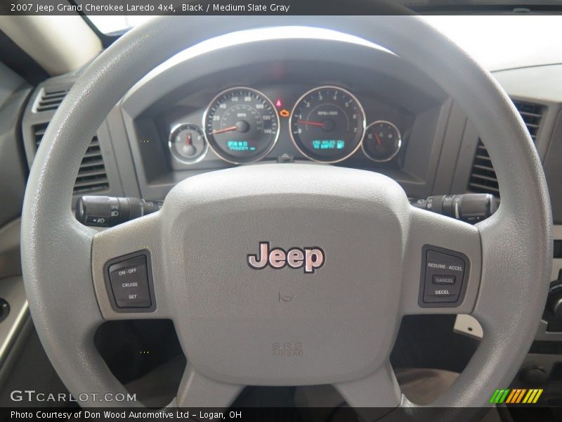 Black / Medium Slate Gray 2007 Jeep Grand Cherokee Laredo 4x4