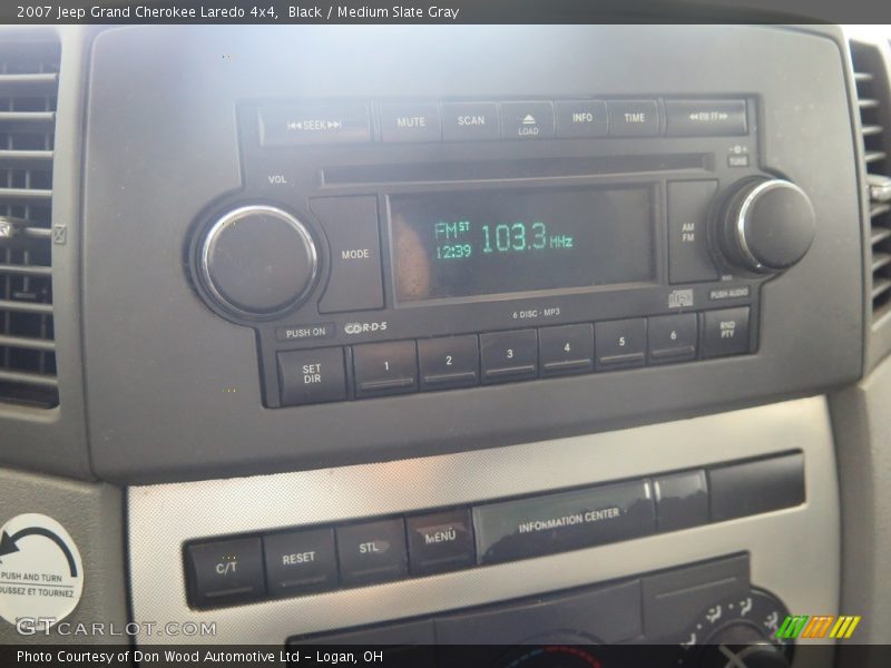 Black / Medium Slate Gray 2007 Jeep Grand Cherokee Laredo 4x4