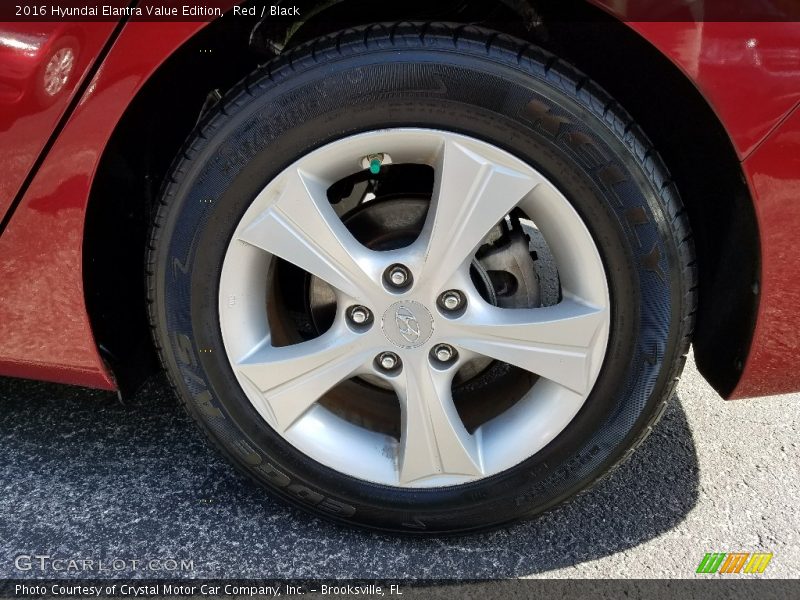 Red / Black 2016 Hyundai Elantra Value Edition