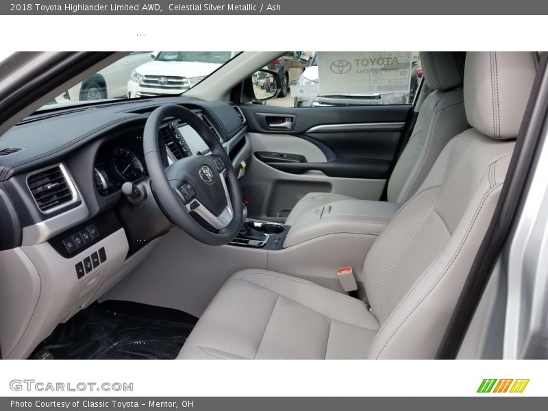 Celestial Silver Metallic / Ash 2018 Toyota Highlander Limited AWD