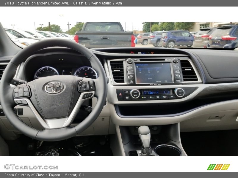 Celestial Silver Metallic / Ash 2018 Toyota Highlander Limited AWD