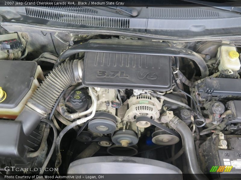 Black / Medium Slate Gray 2007 Jeep Grand Cherokee Laredo 4x4