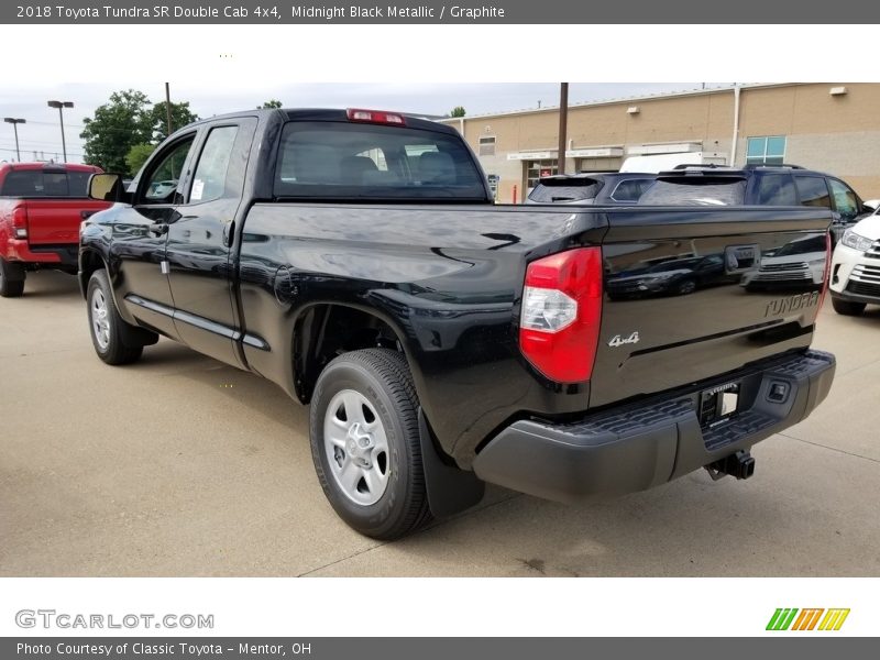 Midnight Black Metallic / Graphite 2018 Toyota Tundra SR Double Cab 4x4