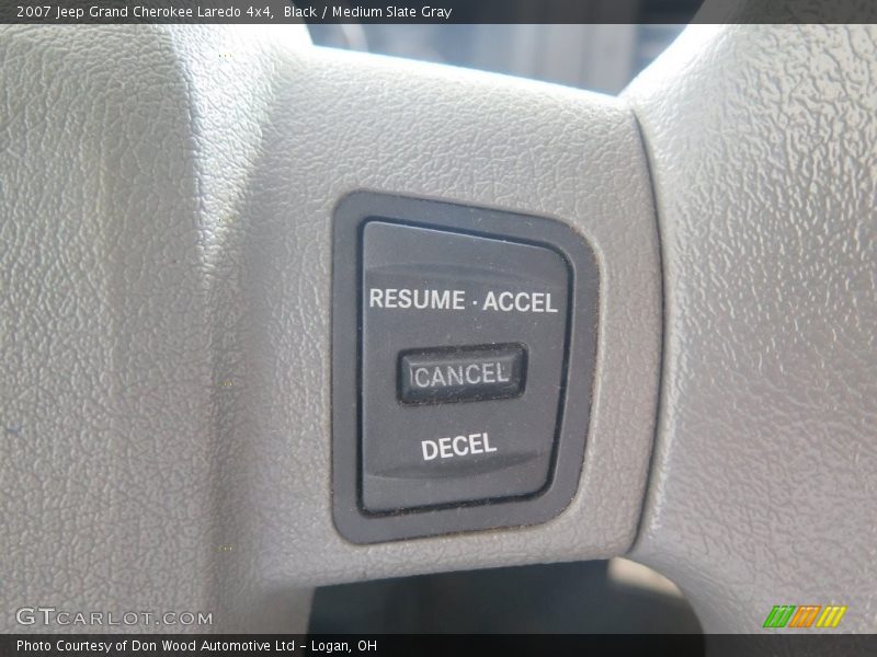 Black / Medium Slate Gray 2007 Jeep Grand Cherokee Laredo 4x4