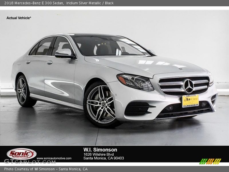 Iridium Silver Metallic / Black 2018 Mercedes-Benz E 300 Sedan